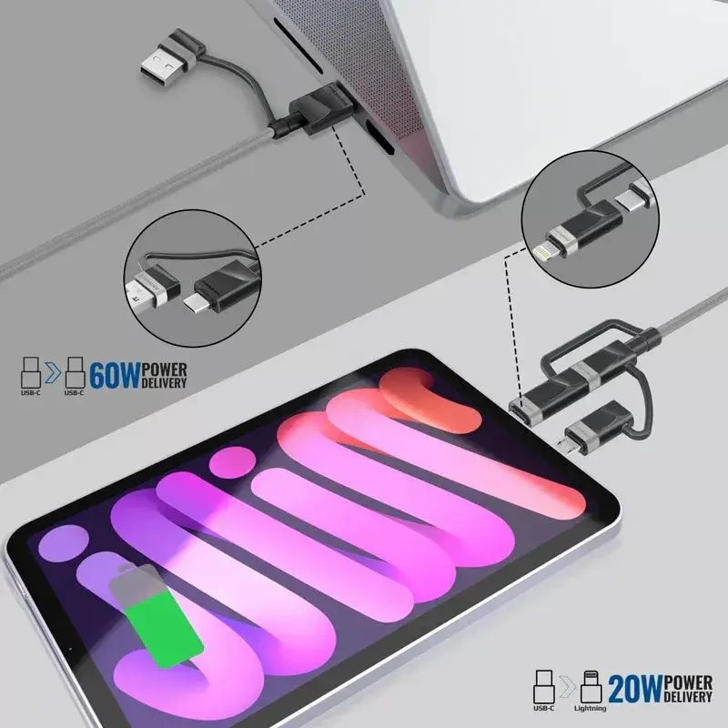 Promate PentaPower 6-в-1 USB-кабель 1,2 м Photo 4