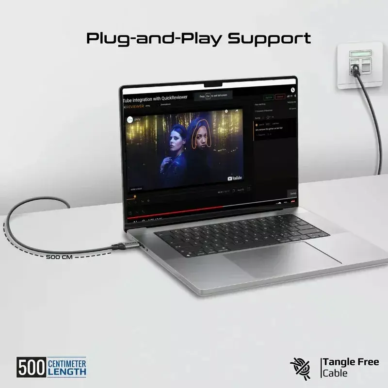 Promate CLink-RJ45 USB-C — RJ45 Гигабит 5 м Photo 3