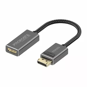 Adapteris DisplayPort uz HDMI Promate MediaLink-DP — 4K@60Hz, DisplayPort (vīrietis) uz HDMI (sieviete)