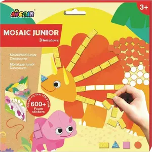 AVENIR Avenir Mosaic Dinosaur mosaic art kit, model 390221, craft set for children