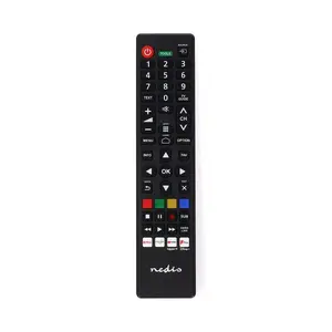 Пульт дистанционного управления Nedis TVRC45PASHBK — IR беспроводной для TV, кнопочный ввод, универсальная совместимость