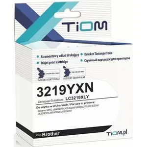 Картридж с чернилами Tiom для Brother LC3219XLY (Ti-B3219YXN) — желтый, ~1500 стр.
