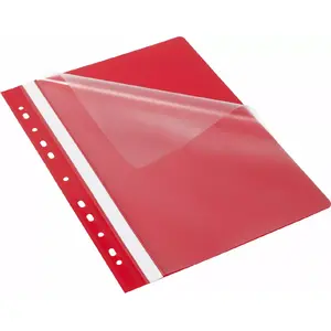 Folder with Perforation Bantex EVO A4 red, 25 pcs — punched A4 document sleeves