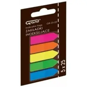 Index Tabs Arrows Grand — Grand model 292576, adhesive page markers, arrow-shaped index flags
