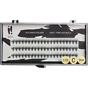 Eyelash clusters Ibra Kępki rzęs NATURALS 0.10 C curl 9 mm - single pack