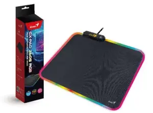 Gaming mouse pad Genius GX GAMING GX-kilimėlis 260S RGB, textile, black, 260×240×3 mm