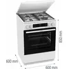 Gorenje GKS6C71WA плита — 6 конфорок, 71 л Photo 3