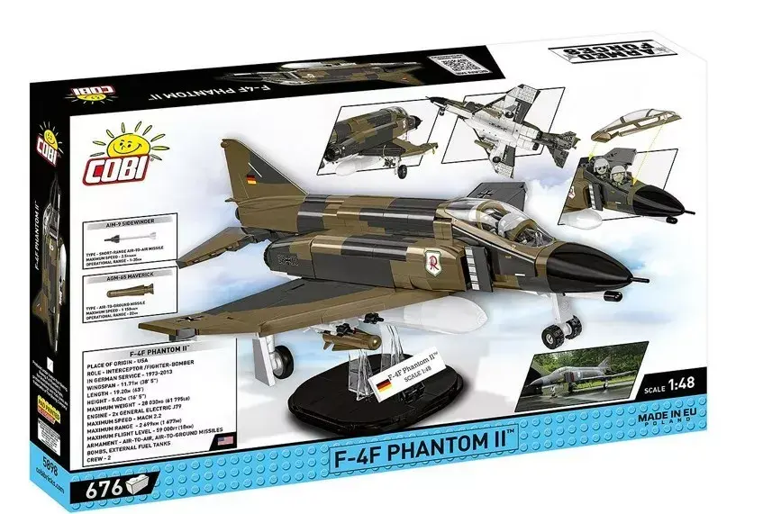 Konstrukcijas rotaļlieta Cobi F-4F Phantom II COBI-5898 Photo 2