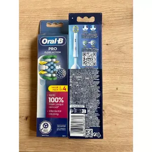 Replacement brush heads Oral-B Pro FlossAction, pack of 4, compatible with Oral-B oscillating toothbrushes