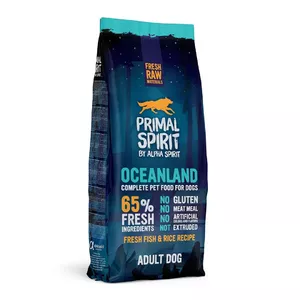 Корм для собак сухой PRIMAL SPIRIT Oceanland полувлажный 12 кг — рыбный вкус, белок 26.5%, жир 14.9%