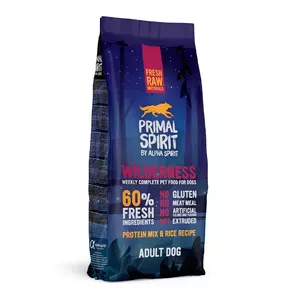 Сухой корм для собак PRIMAL SPIRIT Wilderness 60% Meat — свинина и курица, взрослым, 12 кг, без глютена