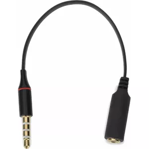 Mozos Jack 3,5 mm - Jack 3,5 mm AV adapteris melns (ASM-5)