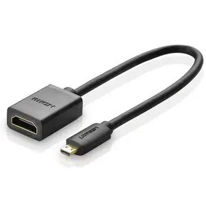 Adapter UGREEN Micro HDMI to HDMI 20 cm Black (model 20134) cable converter