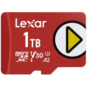 Карта памяти MicroSDXC Lexar 1 ТБ UHS‑I Class 10 U3 V30 Чтение 205 МБ/с Запись 140 МБ/с (красная)
