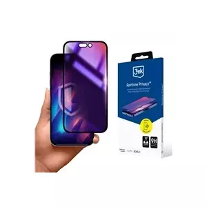 Защитная плёнка 3MK Rainbow Privacy Pro для Apple iPhone 16E — антибликовая, с фильтром конфиденциальности