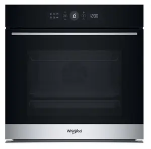 Электрический встраиваемый духовой шкаф Whirlpool WOI5S8PM1SXA 73 л черный и нержавеющая сталь с приготовлением на пару пиролитической самоочисткой сенсорным управлением и классом энергопотребления A+