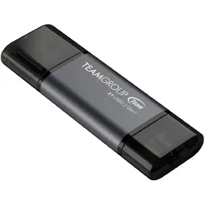 Team Group X1 USB 3.2 Gen1 USB flash drive 64 GB USB Type-A / USB Type-C 3.2 Gen 1 (3.1 Gen 1) Black, Grey