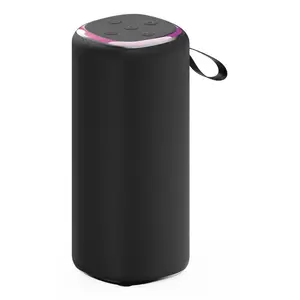 Stereo portable speaker GEMBIRD GMB Audio SPK-BT-LED-08L 10 W RMS, 5.2 cm driver, Bluetooth 10 m, MicroSD up to 32 GB, Black