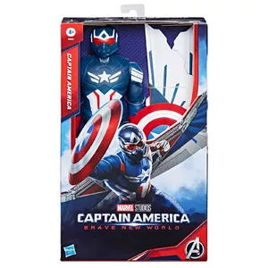Rīcības figūra AVENGERS Captain America Deluxe Movie Titan 30 cm — 30 cm kolekcijas figūra