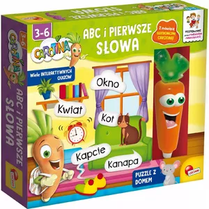 Обучающий планшет Lisciani Carotina ABC i pierwsze słowa — интерактивная игра для букв и первых слов
