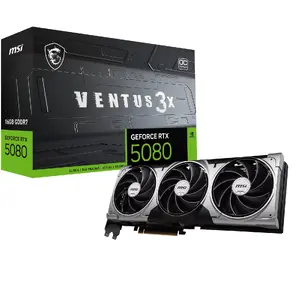 Видеокарта MSI GeForce RTX 5080 16 ГБ GDDR7, PCIe 5.0, 256‑бит, 303×121×49 мм, 360 Вт