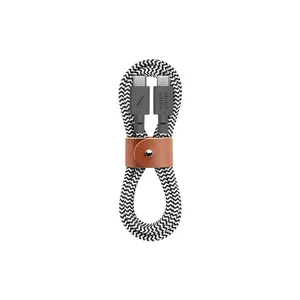 Кабель USB-C Native Union BELT-C-ZEB-2-NP 1.2 м USB-C — USB-C черно-белый