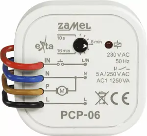 Time relay for bathroom fan ZAMEL PCP-06 5A 230VAC (EXT10000263)