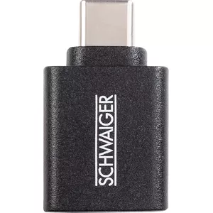 Cable Gender Changer Schwaiger CAU310 533 USB Type-C to USB Type-A Black