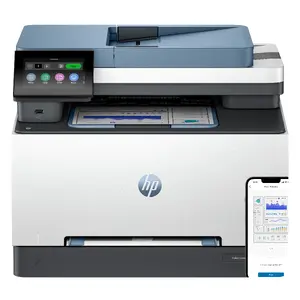 HP LaserJet Pro 3302fdn Colour Multifunction Laser Printer with Ethernet, A4, 25 ppm Print Speed, Automatic Duplex Print and Copy, Scanner, and Mono Fax