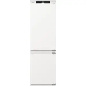Built-in refrigerator Gorenje NRKI517E41 — 252 L total, E energy class, No Frost, bottom freezer, right hinge, white