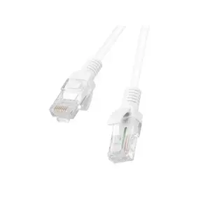 Network patch cable LANBERG Cat5e U/UTP 2 m, RJ-45 male–male, stranded 26 AWG, white