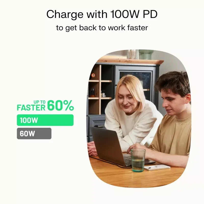 Green Cell PowerStream USB-C—USB-C 100 Вт 1,2 м Photo 5