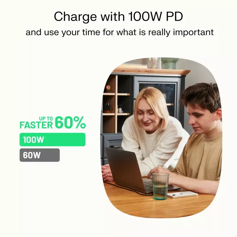 Green Cell PowerFlex KABGC100PF120SW USB-C to USB-C 100W Photo 8