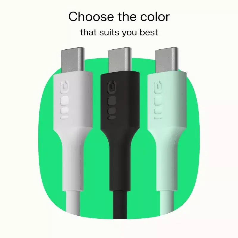 Green Cell PowerFlex KABGC100PF120MG USB Type-C 100W 1.2 m Photo 3