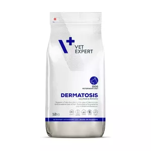 Сухой корм для собак VETEXPERT Veterinary Diet Dermatosis Salmon & Potato 12 кг, для взрослых, гипоаллергенный, 28% белка, 18% жира