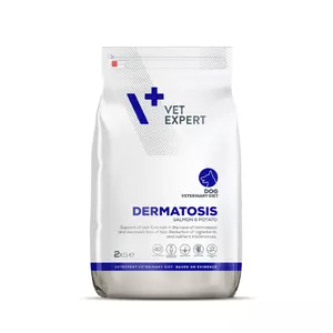 Сухой корм для собак VETEXPERT Veterinary Diet Dermatosis Лосось и Картофель, ветеринарная диета, 2 кг, монопротеин, взрослым