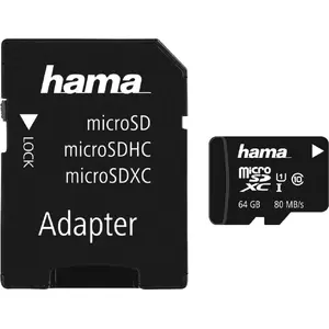 Flash Memory Hama 64GB microSDXC Class 10 UHS-I 00139506