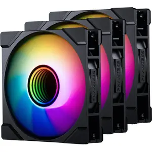 120mm PHANTEKS M25 Gen2 PWM D-RGB case fan, black, 3-pin