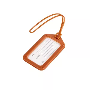Luggage Tag Hama 00139509 Orange Plastic Loop 90x50mm