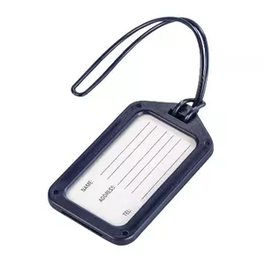 Luggage Tag Hama 00139501 Dark Blue Plastic Loop 50x90mm