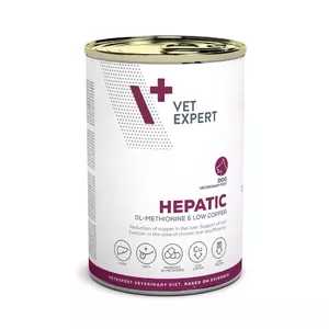 Влажный корм для собак VETEXPERT Veterinary Diet Hepatic, 400 г, печеночная диета, мясный вкус