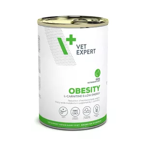 Влажный корм для собак VETEXPERT Veterinary Diet Obesity, банка 400 г — птица, для взрослых, низкожировой, высокий уровень влаги