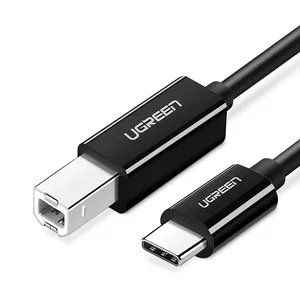USB C vīrietis uz USB B vīrietis kabelis UGREEN US370 1 m drukātājiem