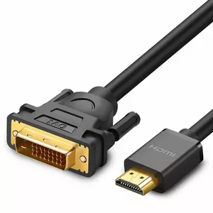 HDMI–DVI cable UGREEN HD106 1 m, supports 1080p@60Hz