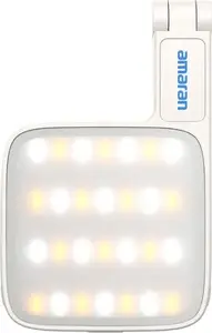 Mini tālruņa lukturis Amaran AM-6977162450230 balts — kompakts LED pildījuma apgaismojums viedtālruņiem
