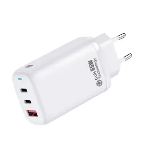 Lādētājs Quick QG-311 65W 2x USB-C, 65 W kopējā jauda, divi USB-C izvadi