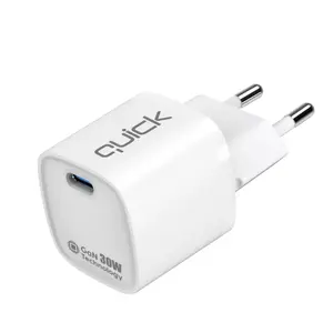 USB-C lādētājs Quick QG-321 30W GaN USB-C barošanas adapters
