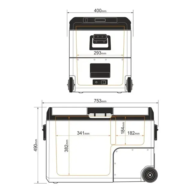 Yolco TCX 50 CARBON portable compressor fridge Photo 23