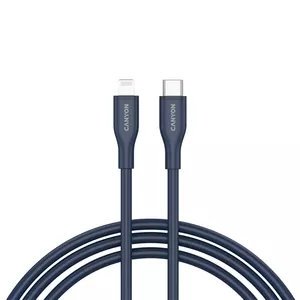 USB‑C to Lightning cable CANYON CLNM60 60W MFi 1 m silicone blue