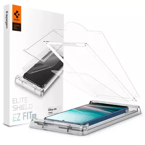 Защитное стекло Spigen EliteShield EZ Fit для Galaxy S25 Устойчивое к царапинам TPU Прозрачное 1 упаковка